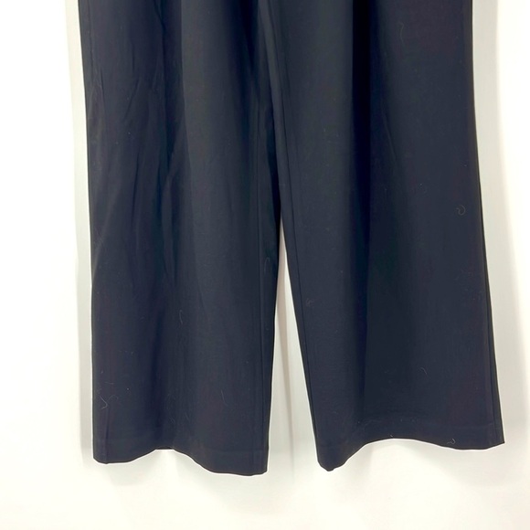 BCBGMAXAZRIA high waist, wide leg office pants Black SZ M - Picture 3 of 12